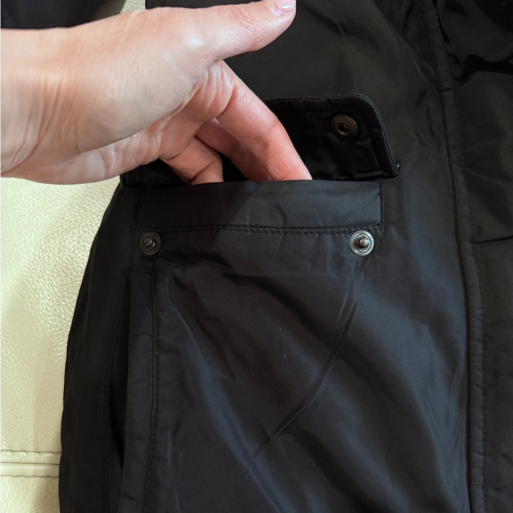 BROOKS BROTHERS Winter Black Coat In XS Petite - Picture 8 of 17